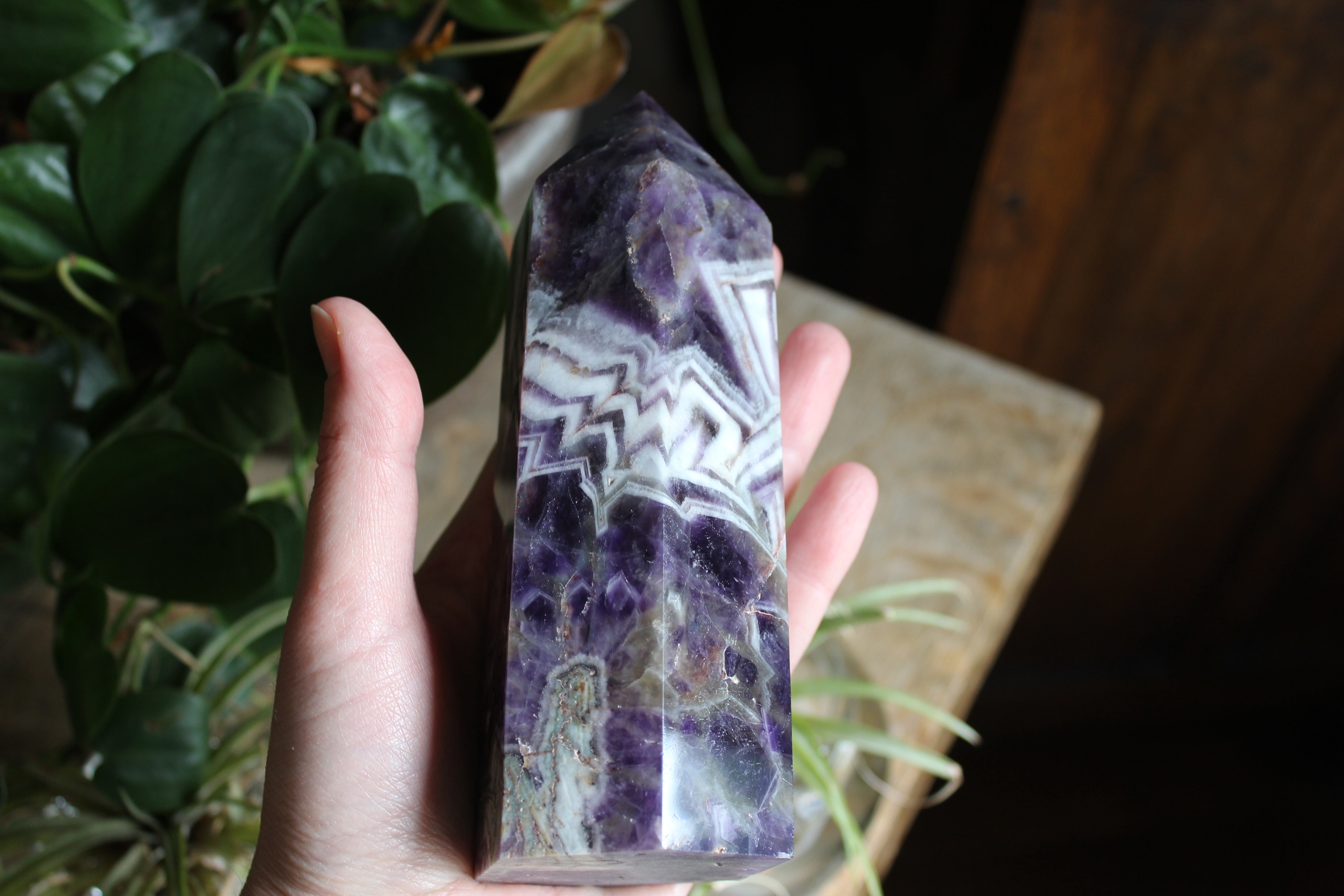 Chevron amethyst tower 4